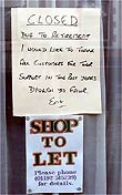 Eric's 'goodbye' message to his customers on his retirement.